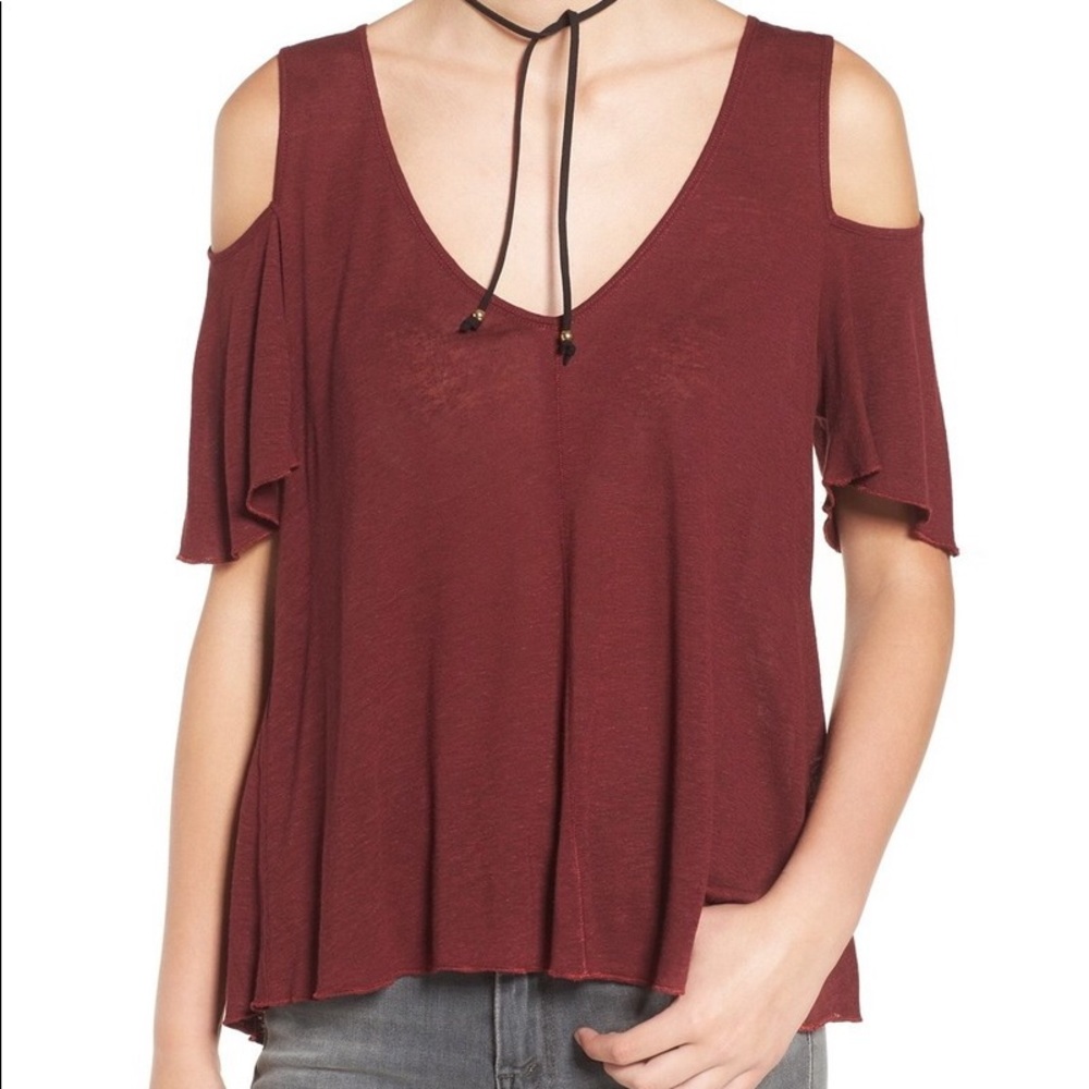 Free People Bittersweet cold shoulder top
